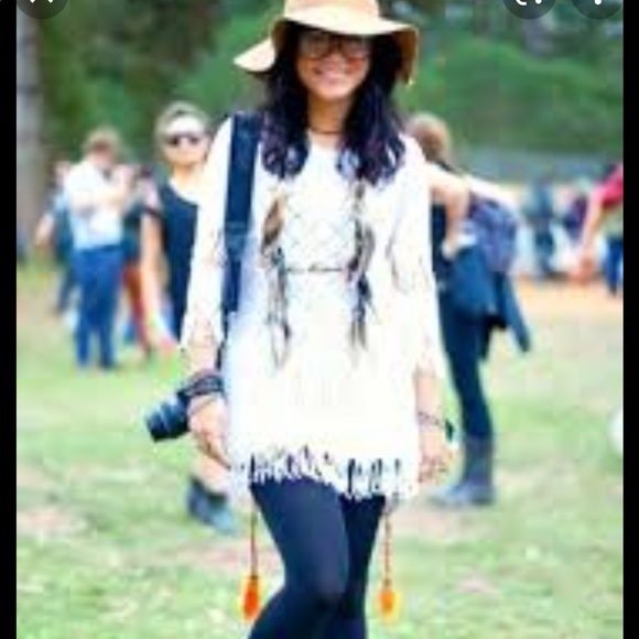 Gorgeous Nightcap tribal fringe open back top - Picture 6 of 16